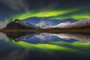The mesmerising Northern Lights illuminate the dark winter nights in Iceland.